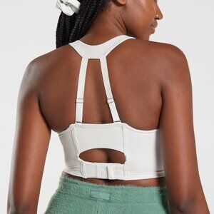 Gymshark Whitney Longline Bra - Skylight White